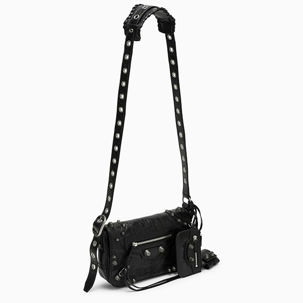 バレンシアガ ブラック激安 Le Cagole フラップ XSバッグ 719082210KR