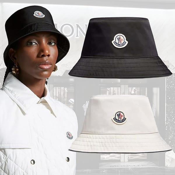 トレンド最先端モンクレール ロゴ リバーシブル バケットハット パロディ 2色 J10933B0003354A1K999