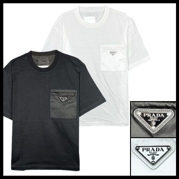 大人気!!新色!!プラダ Re-Nylon xジャージー Tシャツ N級品 UJN661