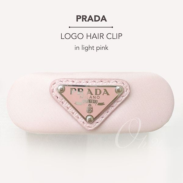 選べるお色プラダ ヘアクリップ コピー ロゴ バレッタpd5211