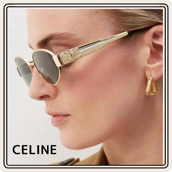 送料込追跡有【セリーヌ】 トリオンフ メタル サングラス 4S235CMLB