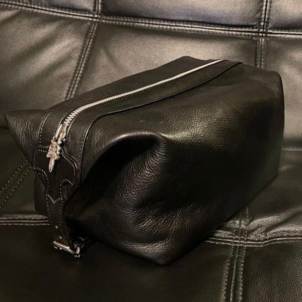 新色登場★クロムハーツ フレアパッチ 偽物ダガー シェービングバッグ ポーチ ch06126