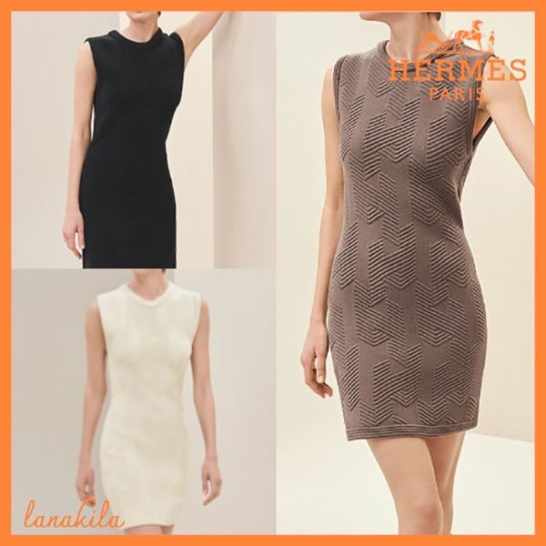 エルメス ノースリーブドレス H3H2501D4DK36