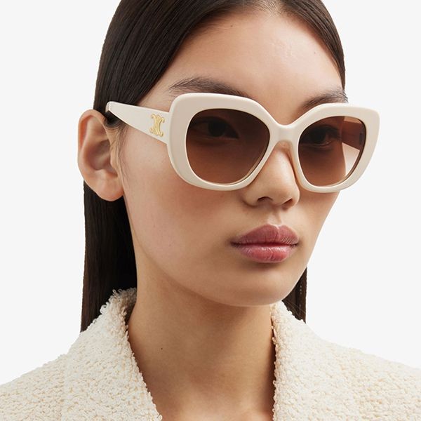 追跡付セリーヌ トリオンフ 06 サングラス コピーバタフライ ivory