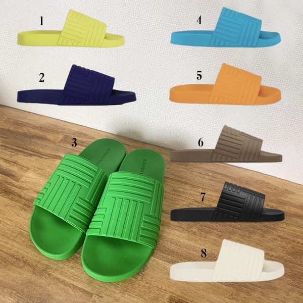 芸能人愛用ボッテガ ヴェネタ エンボス ラバー サンダル コピー 8色 690105V1O607593