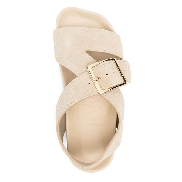 2024AWロエベ イーズ バックル サンダル コピー 4色 L814465X94