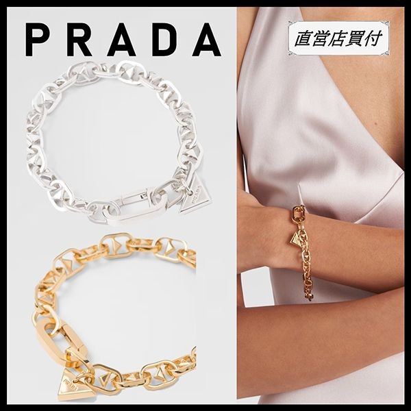 【最終セール価格！】プラダ メタルブレスレット 偽物 トライアングル 1IB483