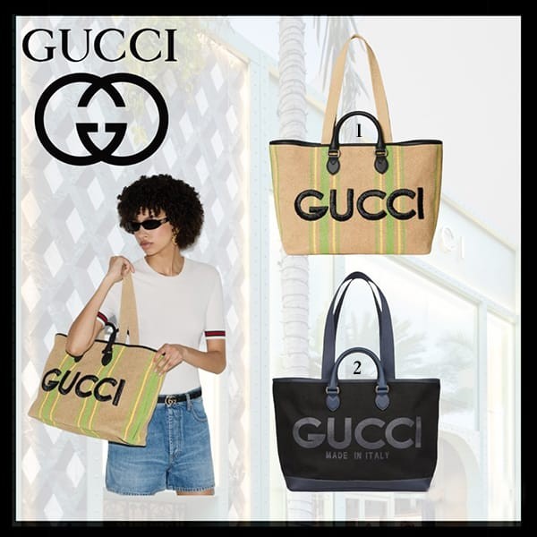 グッチ コピー エンブロイダリー ラージ トートバッグ 2色 774183FAC5Y8657