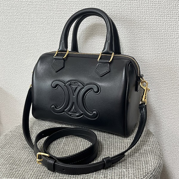 2024SSセリーヌ Cuir Triomphe スモールボストンバッグ 激安 113773DU3.38NO