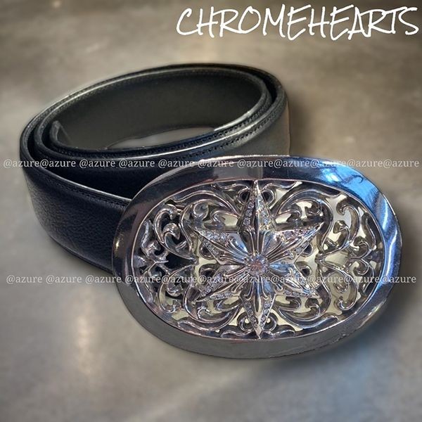 クロムハーツ ch レプリカ◆star ダイヤモンド シルバー バックルベルト ch07221