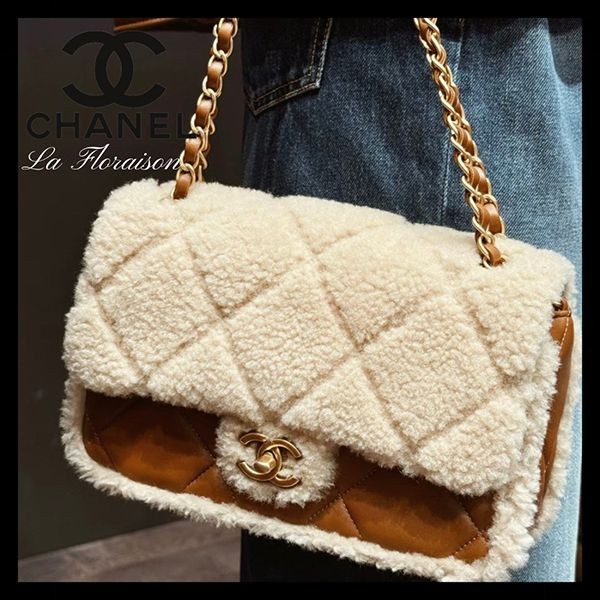 素敵なシャネル ショルダーバッグ スーパーコピー モコモコバッグ【可愛いファー♪】08039