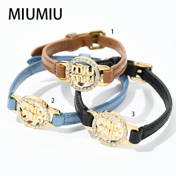ミュウミュウ マドラスレザーブレスレット スーパーコピー3色 5ib3982f36