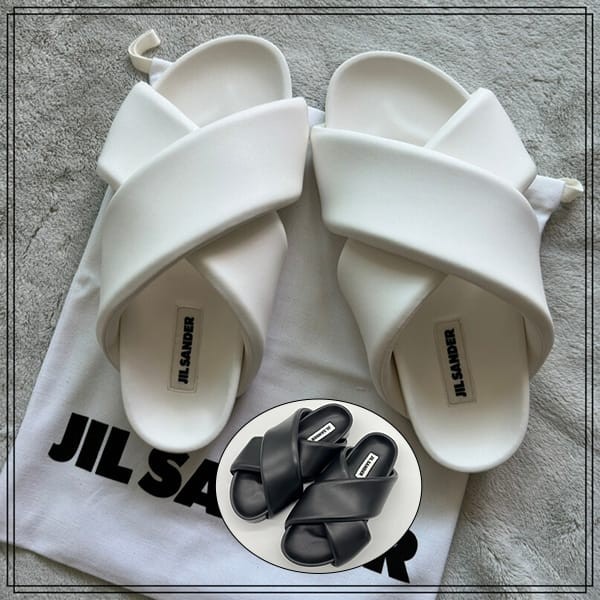 ジルサンダー コピー クロスストラップスライド サンダル 2色 j32wp0001p5810001