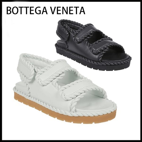 コピー品 ボッテガ ヴェネタ レザー ジャック サンダル 偽物 3色 775343vbsd02015