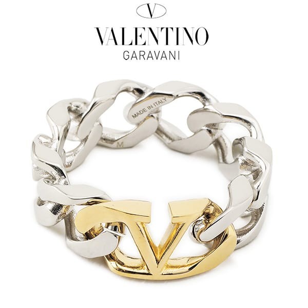 ヴァレンティノ 指輪 vロゴ チェーン メタル リング スーパーコピー 韓国 hltn22231