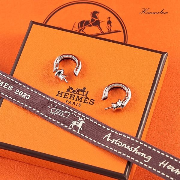 自然で可愛い☆【エルメス】 シングルピアス コピー《サボット》 sabot メタル 馬蹄型h08031