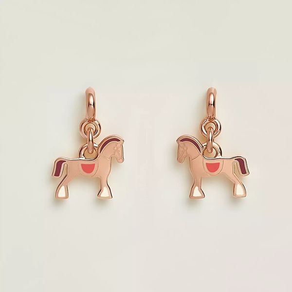 【手元に在庫有】【エルメス】orecchini cheval ピアス 偽物耳元が可愛いくて揺れる☆ h08035