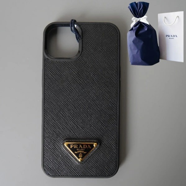 最新作 プラダ iPhone16ケース◆サフィアーノレザー iPhone15スマホケース 24092401