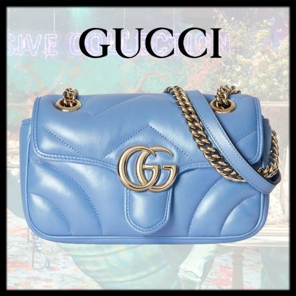 【コーデを格上げ】グッチ ggマーモント ミニ ショルダーバッグ スーパーコピー 446744aadu94322