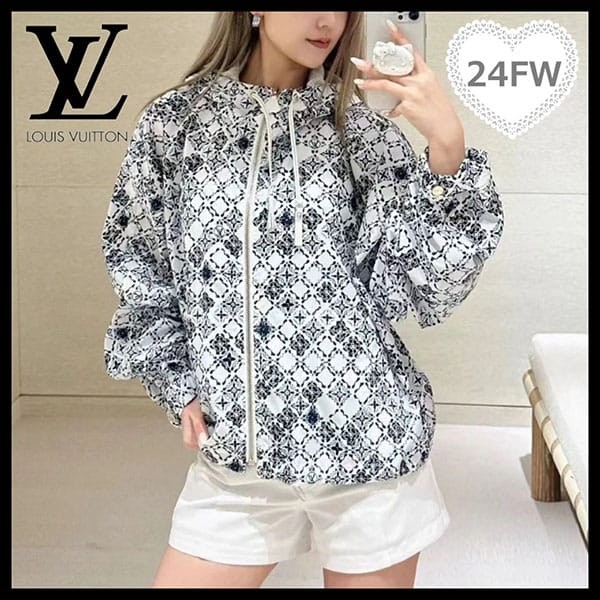 《大人気》ルイヴィトン モノグラムタイルフードパーカ n級品 1afufe