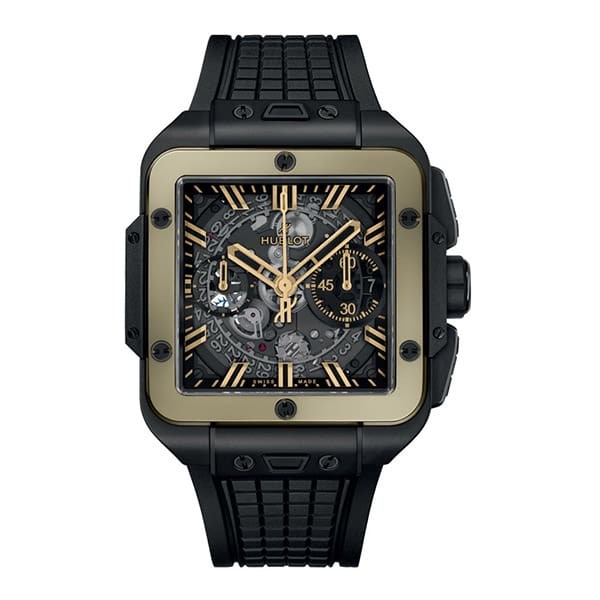 【新デザイン】ウブロ スクエア・バン ウニコ セラミック マジックゴールド 821.cm.0130.rx