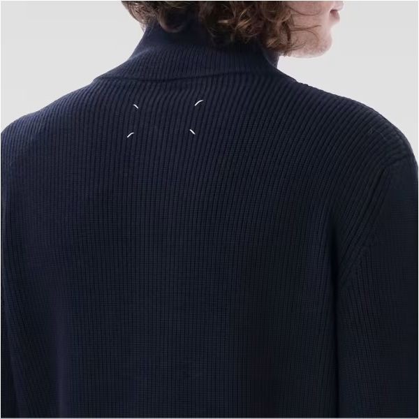 ドライバーズニット マルジェラ 偽物☆ブラック&ブルー si1ha0013