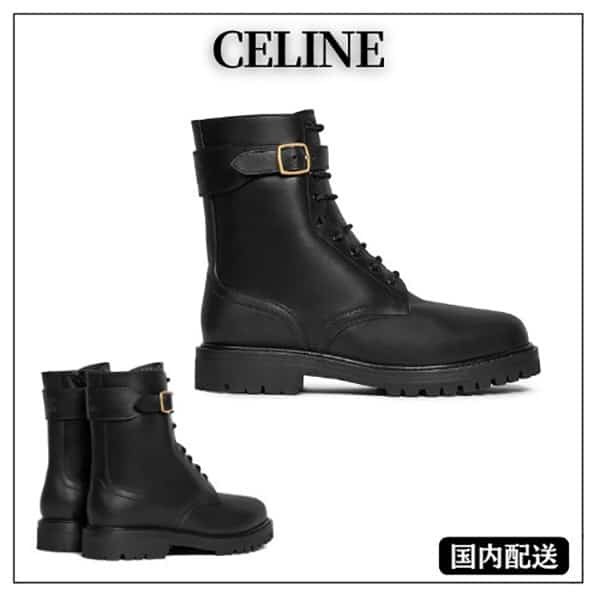 ☆超人気☆セリーヌ レースアップ ミッドブーツ 偽物 356763882c.38no