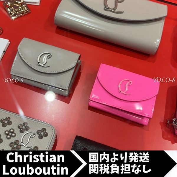 【ルブタン 】loubi54 コンパクトウォレット 偽物