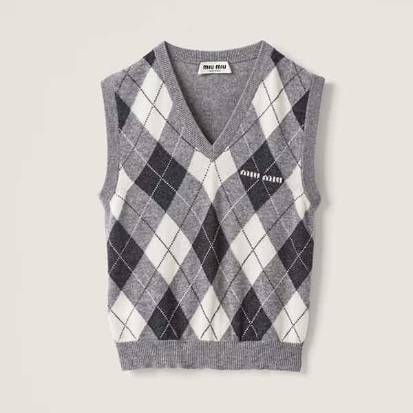 ミュウミュウ カシミヤ ニット ベスト mmv106_13k7_f0k44_s_232