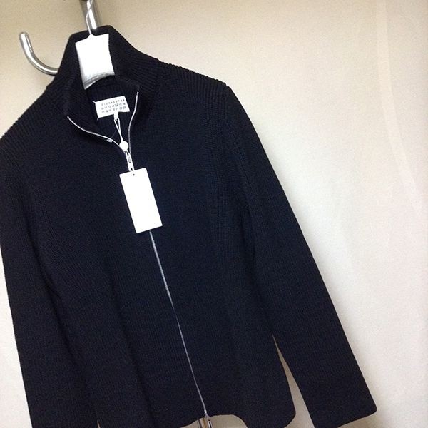 ドライバーズニット マルジェラ 偽物☆ブラック&ブルー si1ha0013