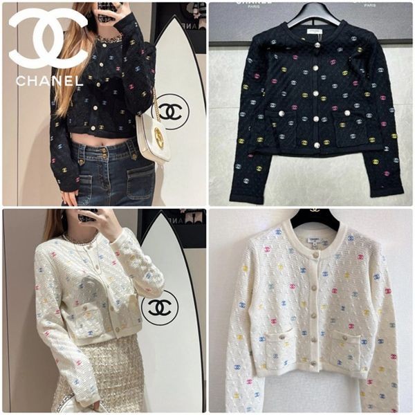 24k◆カラフルなccロゴ◆ シャネル カーディガン 偽物 cc09279