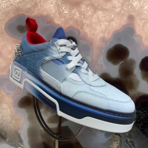 目玉商品！ルブタン アストロルビデニムスニーカー青 コピー♪32408516607