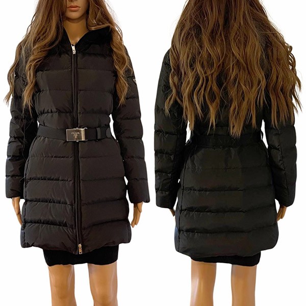 【関税・送料込】プラダ ベルト付 ロングダウンジャケット 激安 29o364