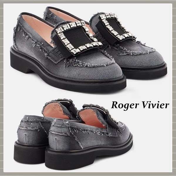 【ロジェヴィヴィエ パチモン】viv rangers loafers in denim ローファー rvw5483