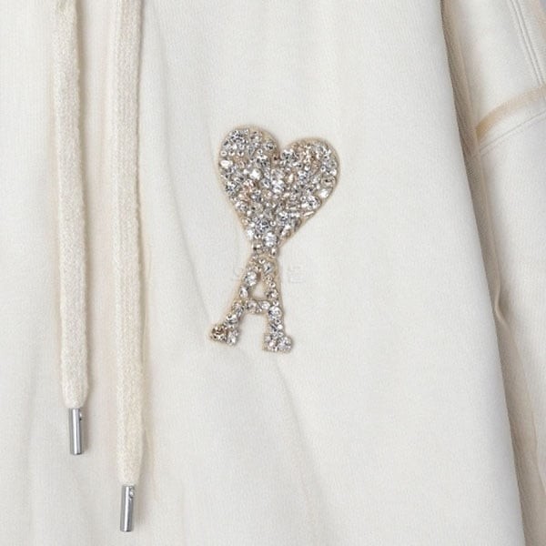 ami アミ パリス n級品 クリスタル ロゴ フーディー usw221pa0018268