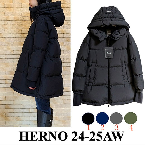 ヘルノ フード ミディアムダウンジャケット 偽物 pi00370dl
