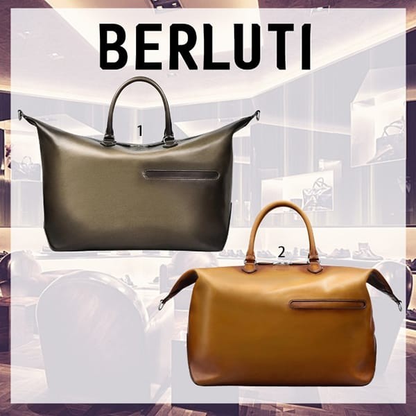 注目!ベルルッティ コピー toujours ソフト ジップ レザー トラベルバッグ 2色 zippedbagv3