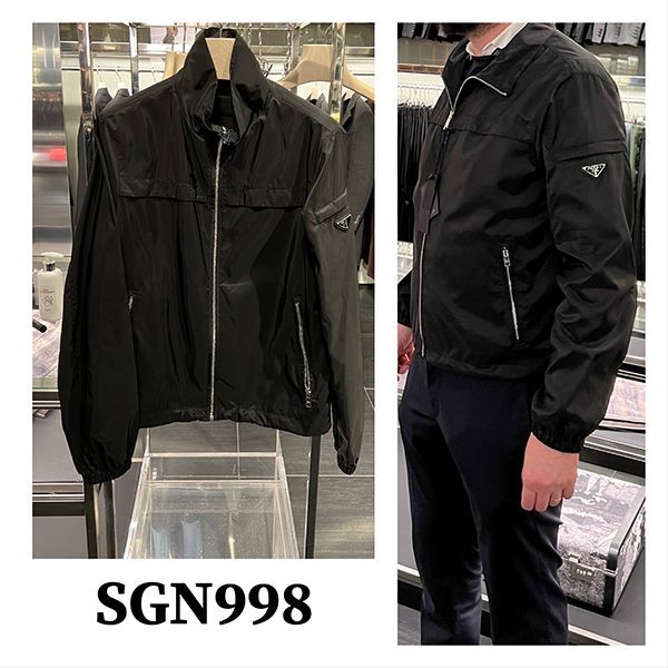 話題国内完売プラダ 三角ロゴナイロンパーカー コピー 選べるお色 sgn998