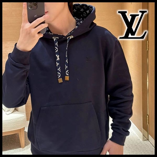 争奪戦☆ルイヴィトン カジュアルな フーディ コピー モノグラム ブルー 1agjzt