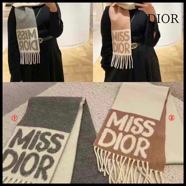 早い者勝ち♪ディオール Graffiti カシミヤマフラー フリンジ コピー 51MID204I016