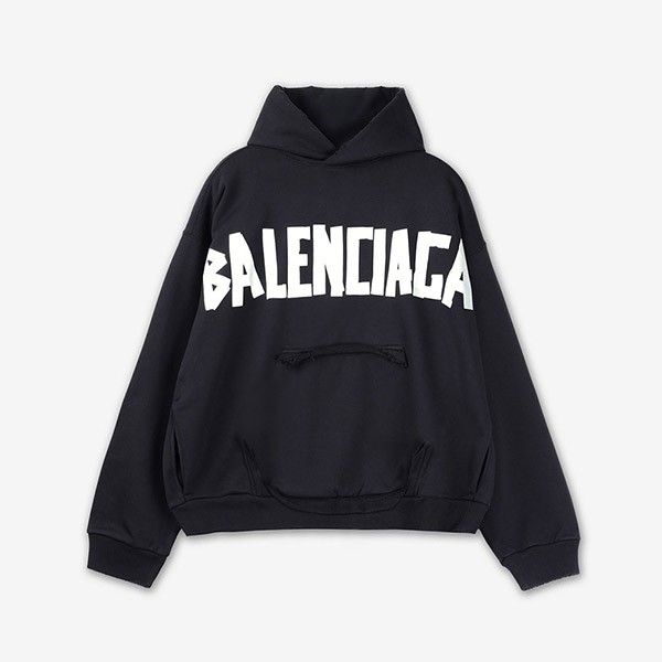 [一番信用]関税負担なし☆バレンシアガ Ripped Pocket パーカー コピー フーディ 744441 TQVQ9 1073