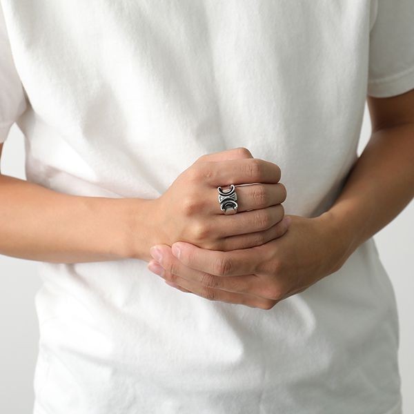 高級感溢れる☆セリーヌ リング 偽物 chunky triomphe ring 461dr6bra トリオンフ