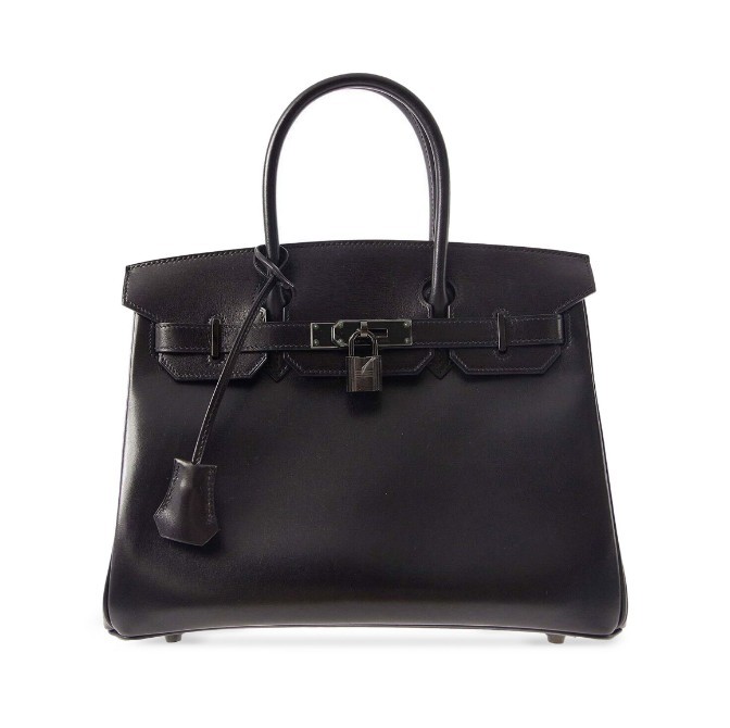エルメス バーキン30 ハンドバッグ 35cm ソー ブラック 24122801