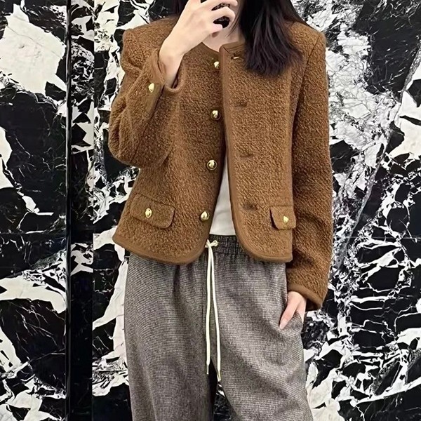 セリーヌ ツイード チェルシージャケット ウール 偽物 cl2001525