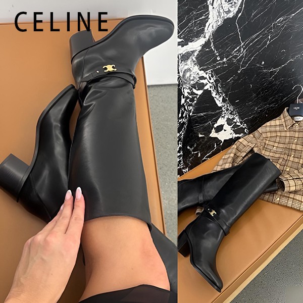 【専門店】セリーヌ コピー ガランス トリオンフストラップ ハイブーツ sl111025