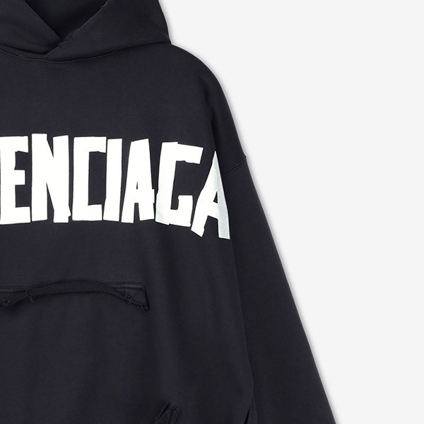 [一番信用]関税負担なし☆バレンシアガ Ripped Pocket パーカー コピー フーディ 744441 TQVQ9 1073