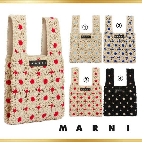 超希少！【マルニ】クロシェ製 マルニマーケット FISHバッグ 偽物 mn12241