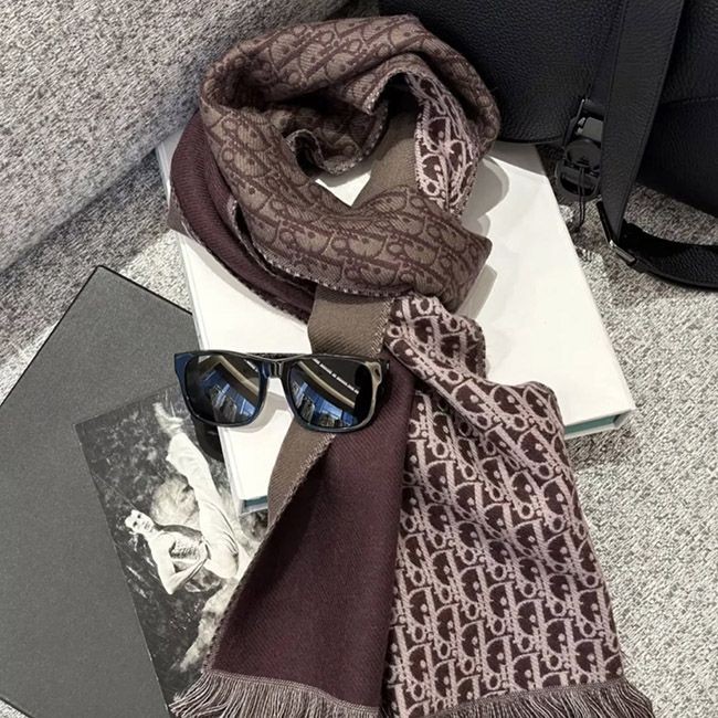 ディオール オブリーク ウール マフラー n級品 18E0005A0479