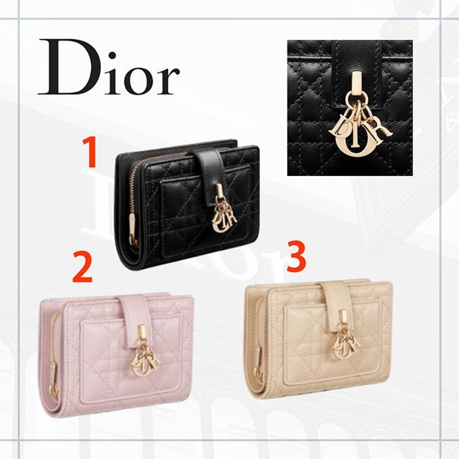 ディオール  2つ折り ウォレット 激安 カナージュ 財布 S6022ONMJ_M05N