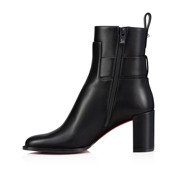 クリスチャンルブタン Booty Lock 70mmローブーツ カーフレザー コピー lbt000135